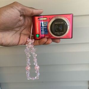 Rare Pink Samsung Wifi WB30F 16.2 MP  Digital Camera W Charger & SD Card + Case